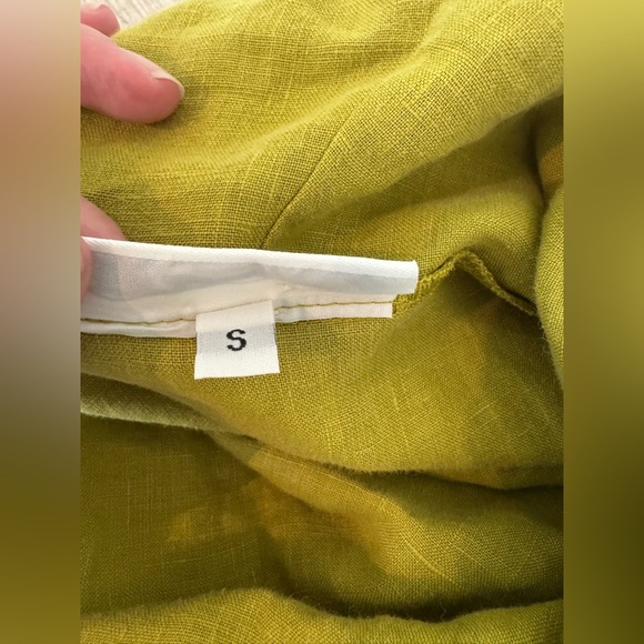 Bryn Walker Noma 100% Linen Tunic Top Asymmetric Lagenlook Cowl Neck Sz Small - Picture 10 of 10